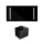 Okap kuchenny GLOBALO ZENARA 100.1 Black + Turbina TW 3.1